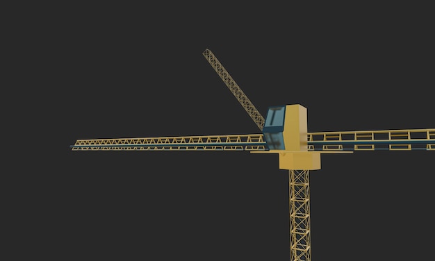 Photo tower crane 3d illustration image