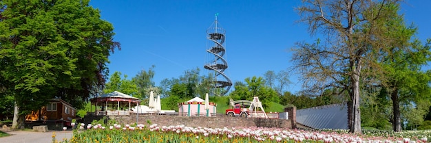 Башня в панораме парка Киллесберг Штутгарт Германия