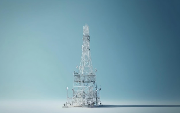 A tower made of ice and a water tower made of glass.