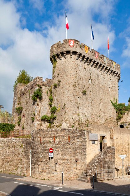 Tower of the promenade of the Castle of Avranches in France