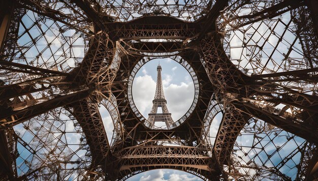 a tower with a cloud in the background