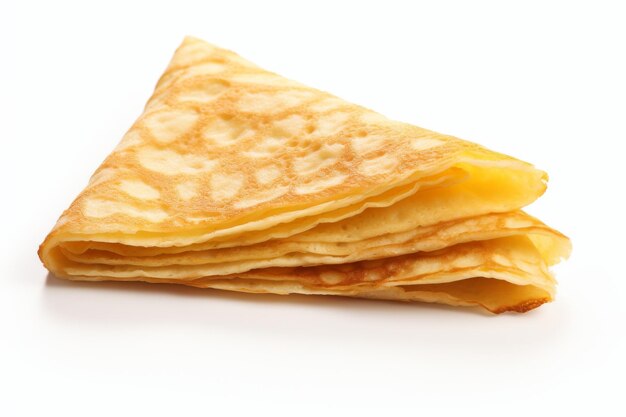 Towering Delights A Dreamy Stack of Pancakes On a White or Clear Surface PNG Transparent Background