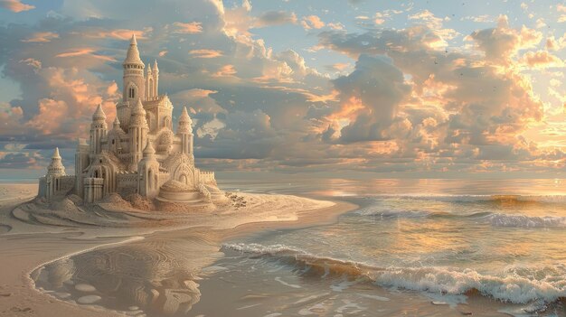 Towering Sandcastle Serenity