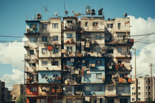 A Towering Skyscraper With Numerous Windows and Balconies