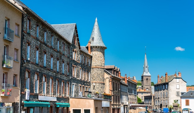 Photo towers in saintflour a town in the cantal department of france