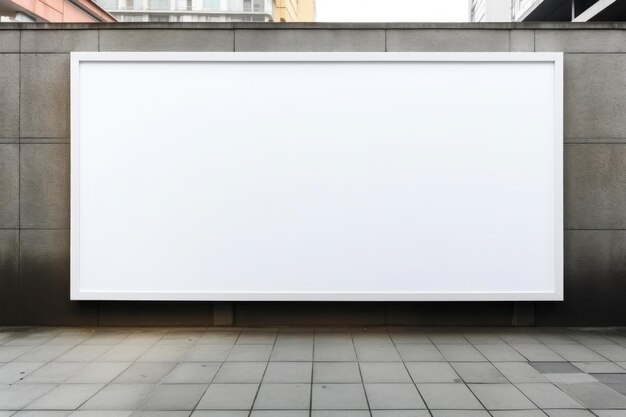 Town billboard Mockup space for marketing blank advertising Generative AI