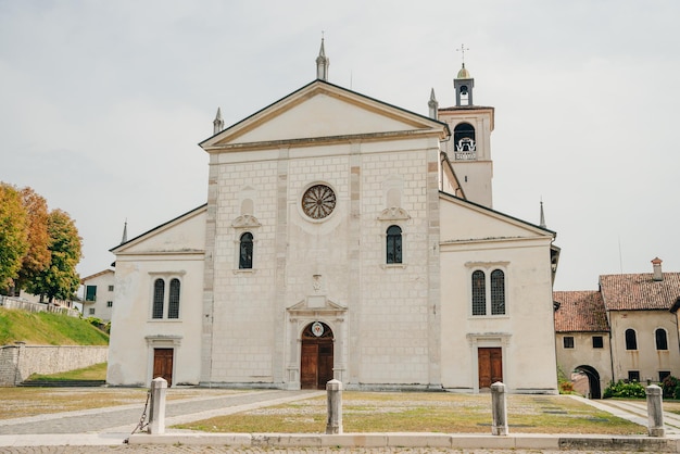 The town of Feltre San Pietro cathedral Italy nov 2021