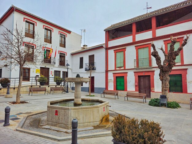 Town hall square in Viznar Granada