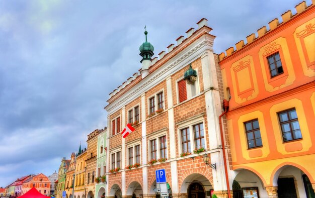 The town hall of telc czech republic telc is a unesco heritage site