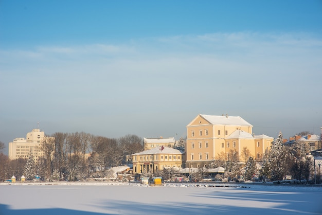 Town on the lake