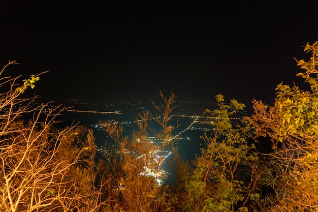 The town at night