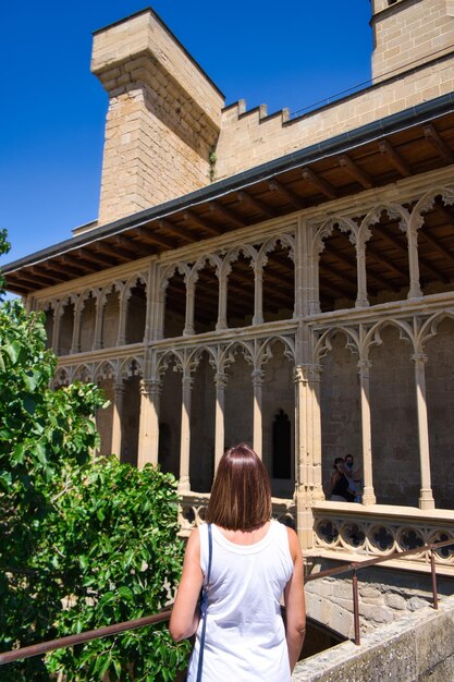 town of Olite in Navarre valley of the baztan Spain