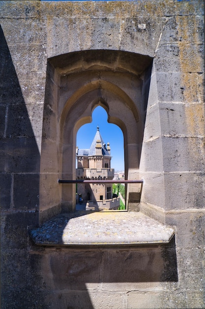 Town of olite in navarre valley of the baztan spain