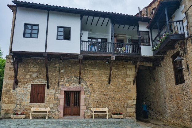 town of santillana del mar in cantabria spain