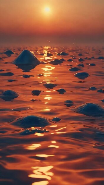 Photo toxic oil chemical spill on water surface