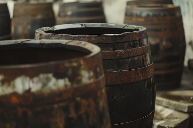 Toxic Waste Spillage from Rusting Barrels