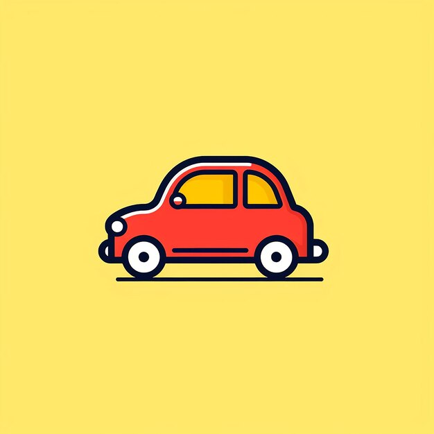 Foto toy_car_isolated_modern_line_icon_vector_lin