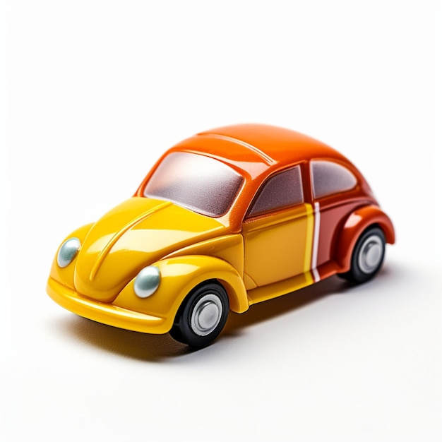 Toy car isolated with white background Generative AI
