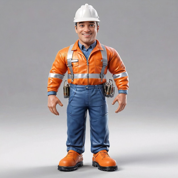 a toy of a construction worker