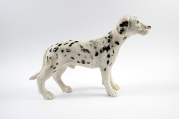 Photo toy dog figurine on white background