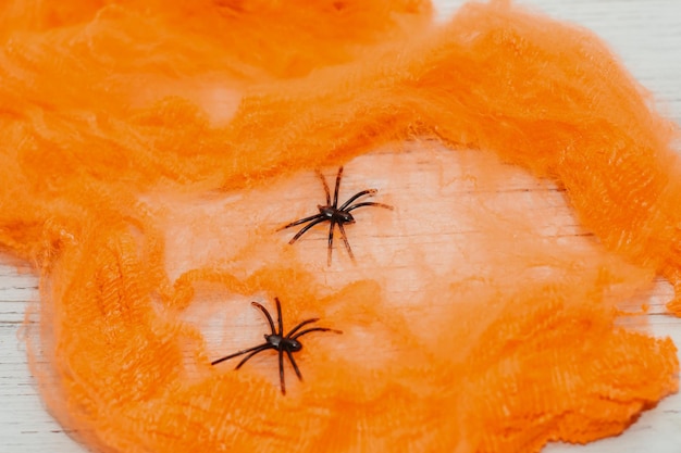 Zucche di halloween giocattolo con feltro e finta ragnatela decorazione festiva accessori per feste