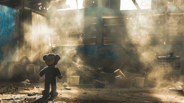 A toy lost in industrys shadow for World Day Against Child Laboura powerful image