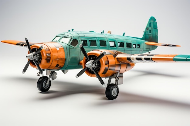 Toy military transport plane Generative AI