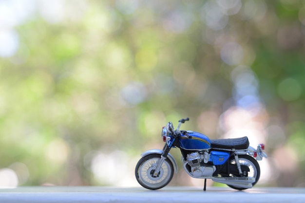 Photo the toy motorcycle lover