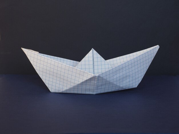 Toy paper boat