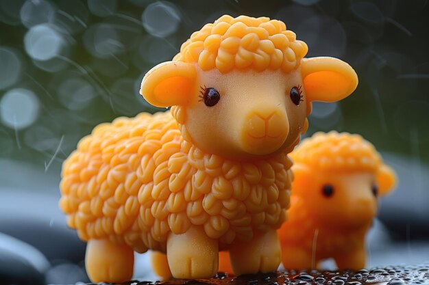 Photo toy rubber sheep