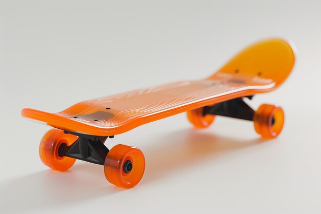 Photo toy skateboard on white background