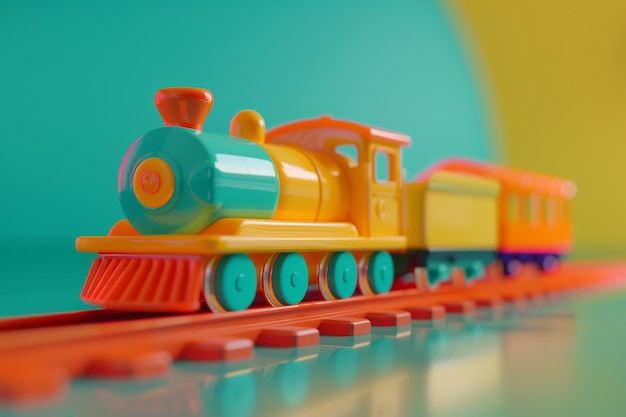 Toy Train in the concept of creating a children world