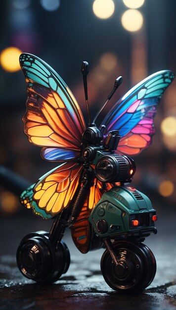 Photo a toy with a butterfly on it ai photo