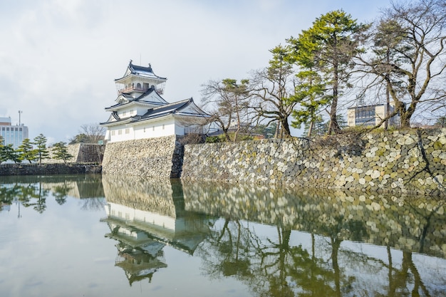 Toyama castle in Toyama city, Japan 