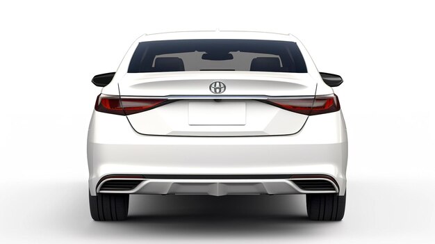 Toyota Avalon back view mockup Plain white