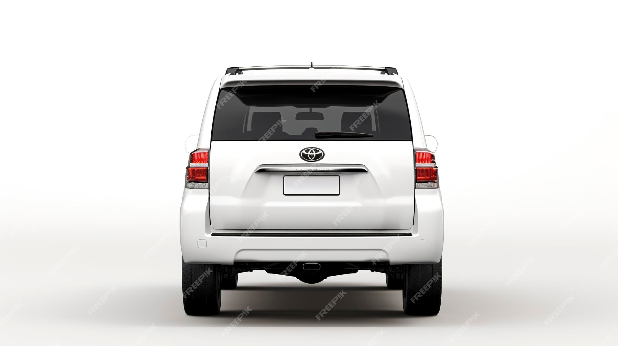 Premium Photo | Toyota Land Cruiser back view mockup