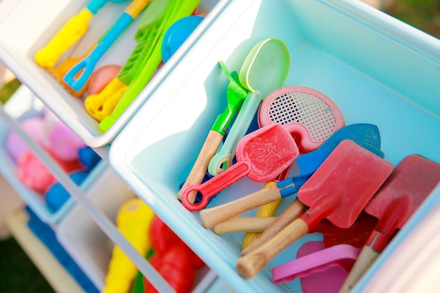 Toys used for sand play that children love