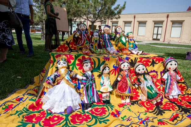 Toys of uzbekistan in display