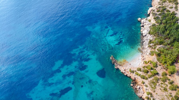 Trachili beach on Chios Island, Greece