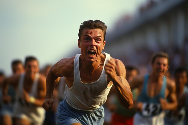 Foto ia generativa per atleti di atletica leggera