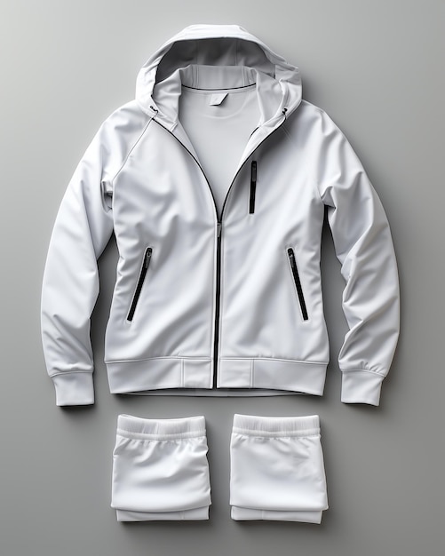 tracksuit mock-up voorbeeld wit