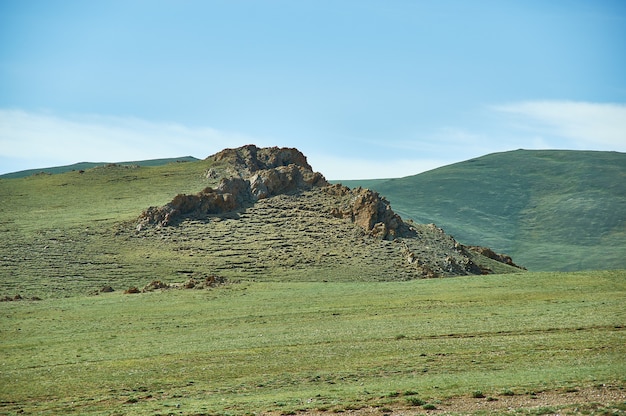 Tract Ulyastayn-Khudo, Mountain Road, Mongolië