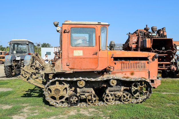 Photo tractor agricultural machinery