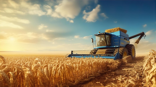 Tractor Engine on the Field