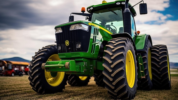 Tractor in a farmer's field