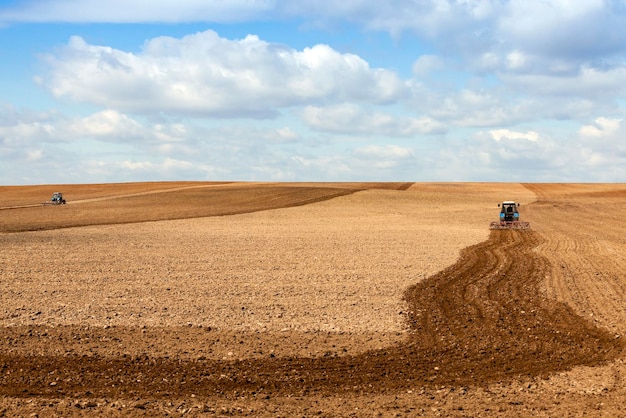 Tractor in the field