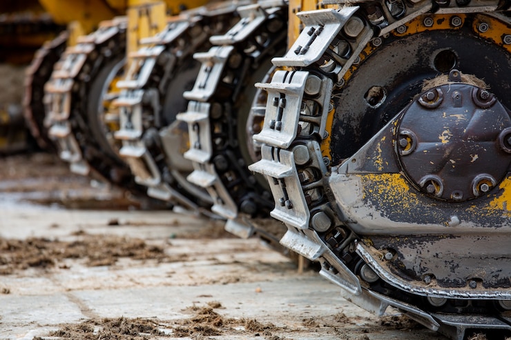 Photo tractor heavy industry steel wheel and system hydraulic