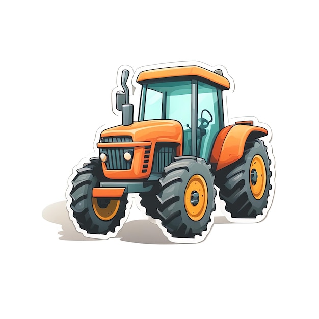 tractor icon cartoon styletractor vector icon cartoon vector icon isolated on white background tra