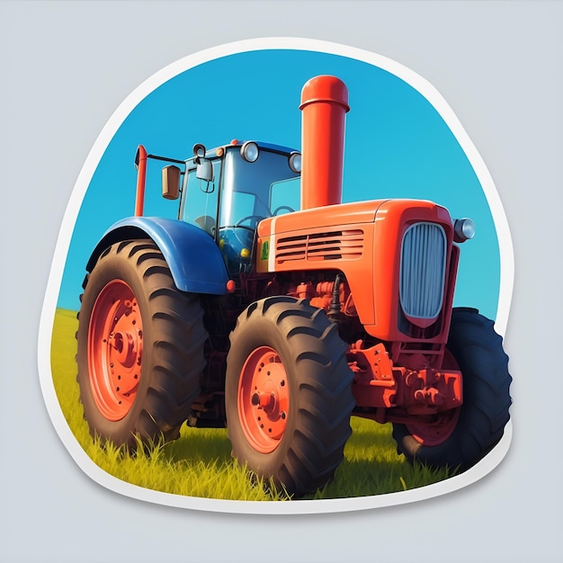 Photo tractor illustration