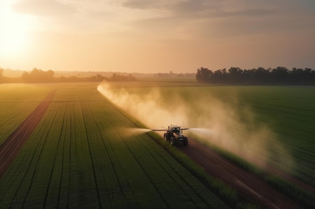 Tractor veldspuitwerk Genereer Ai